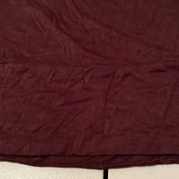 Cha Cha Vente X- Large brown 3/4 sleeve cotton blend stretch top - Picture 10 of 12